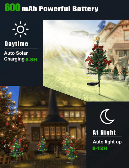 🔥Last Day 49%OFF - 🎄Solar Christmas Trees Lights Outdoor Decoration Waterproof
