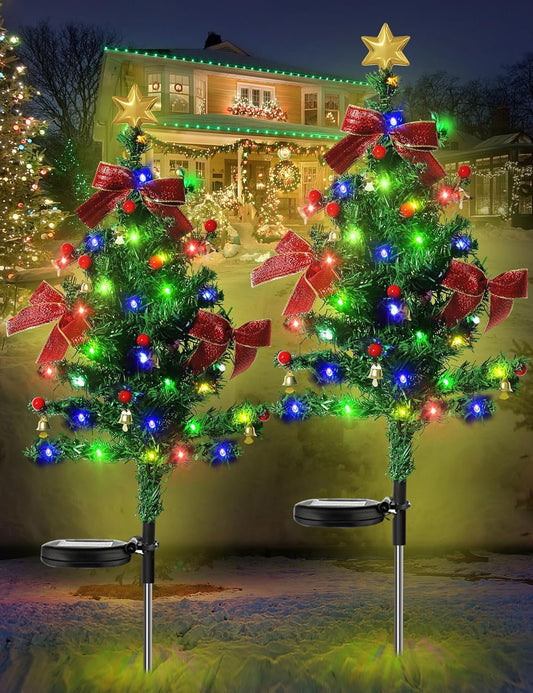 🔥Last Day 49%OFF - 🎄Solar Christmas Trees Lights Outdoor Decoration Waterproof