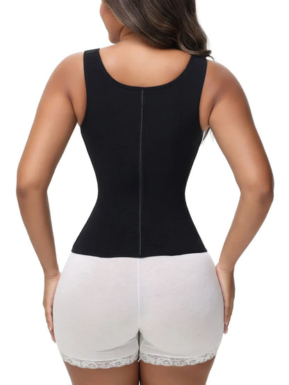Extreme Latex Corset Waist Vest With Bra